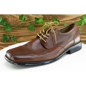 Stacy Adams Shoes Sz 9‎ W Brown Derby Oxfords Leather Men